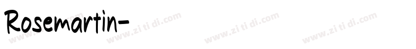 Rosemartin字体转换