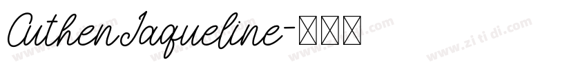CuthenJaqueline字体转换