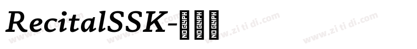 RecitalSSK字体转换