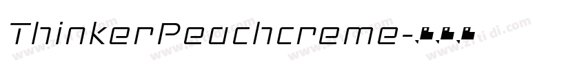 ThinkerPeachcreme字体转换