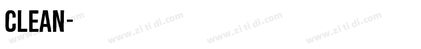 clean字体转换
