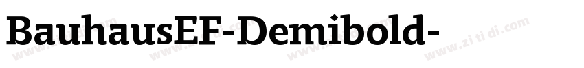BauhausEF-Demibold字体转换