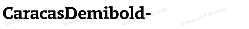 CaracasDemibold字体转换