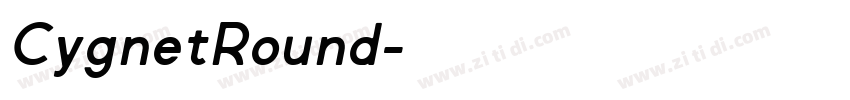 CygnetRound字体转换
