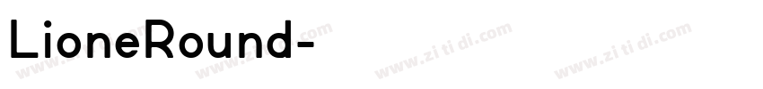 LioneRound字体转换