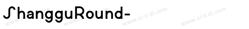 ShangguRound字体转换