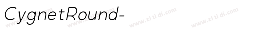 CygnetRound字体转换