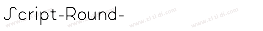 Script-Round字体转换