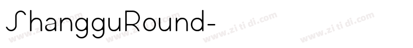 ShangguRound字体转换