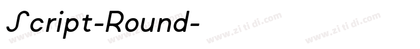 Script-Round字体转换