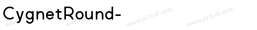 CygnetRound字体转换