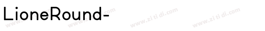 LioneRound字体转换