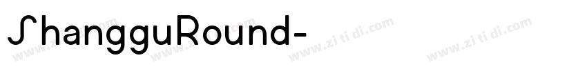 ShangguRound字体转换