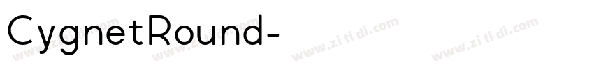 CygnetRound字体转换