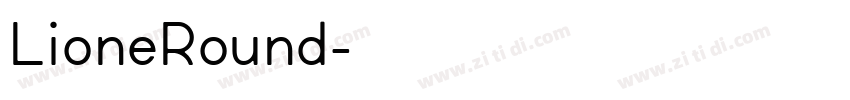 LioneRound字体转换