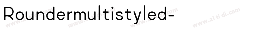 Roundermultistyled字体转换