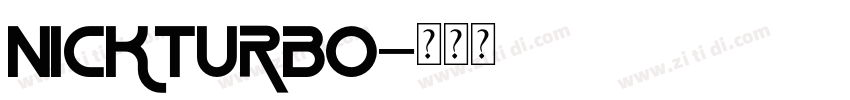 nickturbo字体转换
