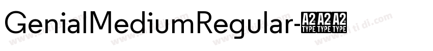 GenialMediumRegular字体转换