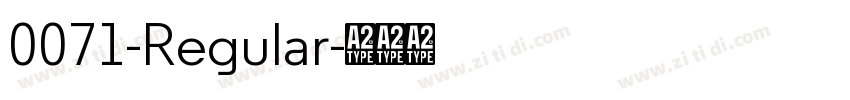 0071-Regular字体转换