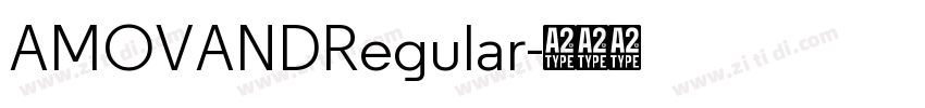 AMOVANDRegular字体转换