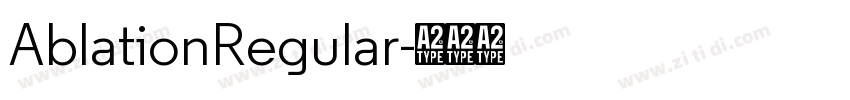AblationRegular字体转换
