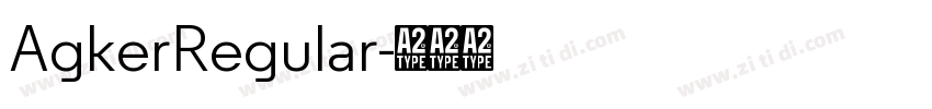 AgkerRegular字体转换