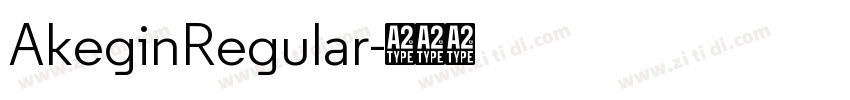 AkeginRegular字体转换
