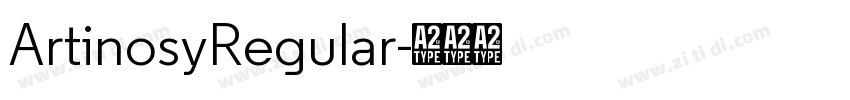 ArtinosyRegular字体转换 ArtinosyRegular字体转换