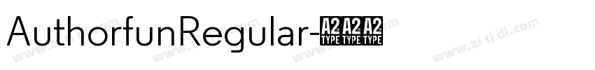 AuthorfunRegular字体转换