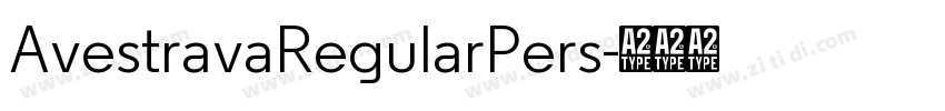 AvestravaRegularPers字体转换