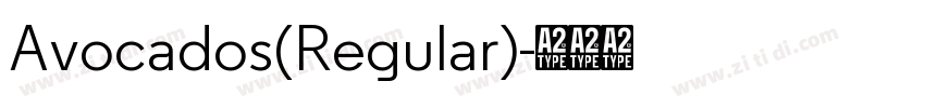 Avocados(Regular)字体转换