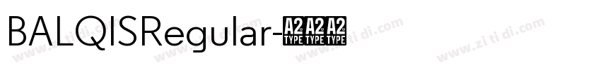 BALQISRegular字体转换