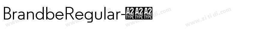 BrandbeRegular字体转换