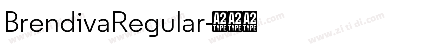 BrendivaRegular字体转换