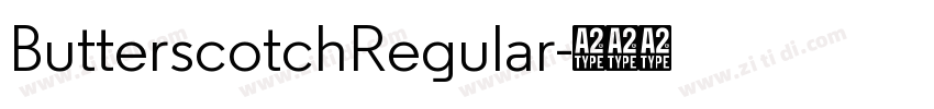 ButterscotchRegular字体转换