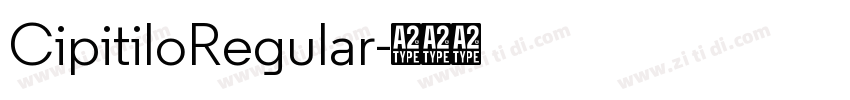 CipitiloRegular字体转换