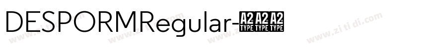 DESPORMRegular字体转换