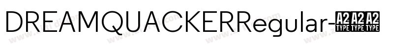 DREAMQUACKERRegular字体转换