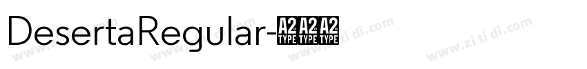 DesertaRegular字体转换