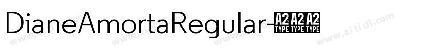 DianeAmortaRegular字体转换