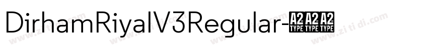 DirhamRiyalV3Regular字体转换