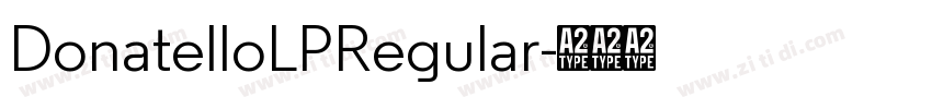 DonatelloLPRegular字体转换