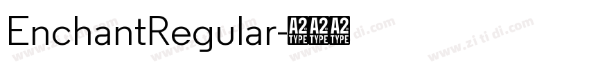 EnchantRegular字体转换