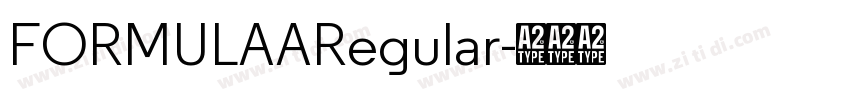 FORMULAARegular字体转换