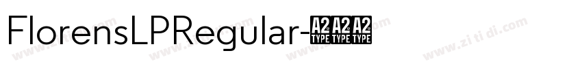 FlorensLPRegular字体转换