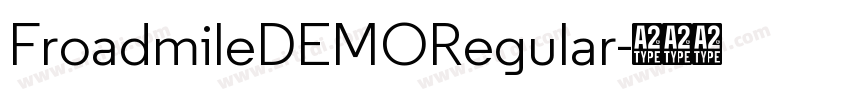 FroadmileDEMORegular字体转换