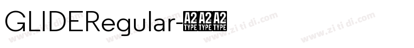 GLIDERegular字体转换