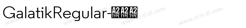 GalatikRegular字体转换