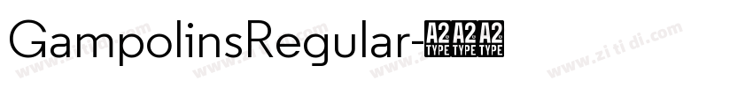 GampolinsRegular字体转换