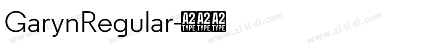 GarynRegular字体转换